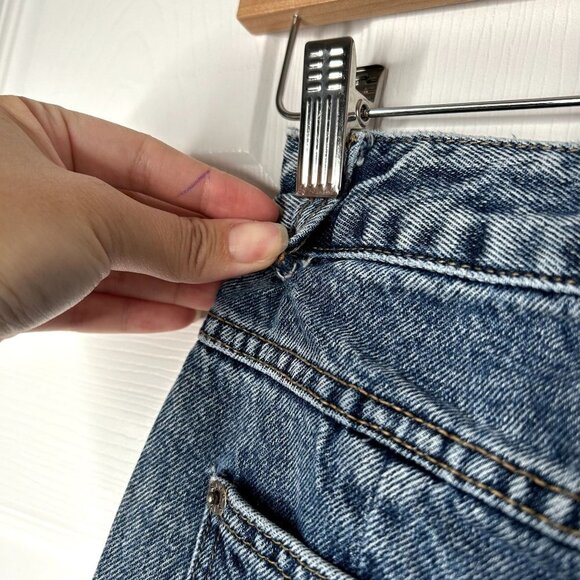 SJYP Blue Denim Rigid Washed Button Fly Jeans Women's Size X-Small XS - Picture 9 of 11